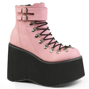 Platform Gothic Lace Up Ankle Boots